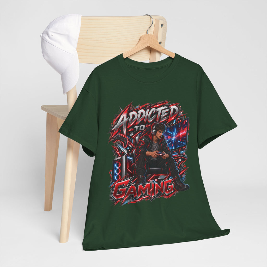 Addicted to Gaming Graphic T-Shirt