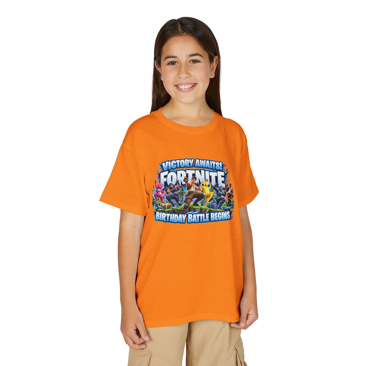 Fortnite Birthday Battle Begins Youth T-Shirt – Custom Number 12