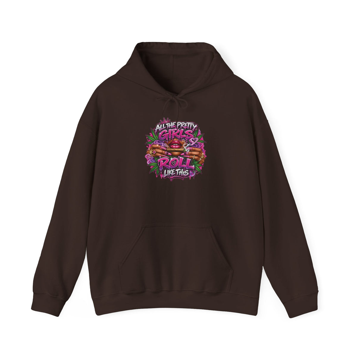 Girls Who Rock Roll Skate Hoodie | Retro Neon Skate Graphic