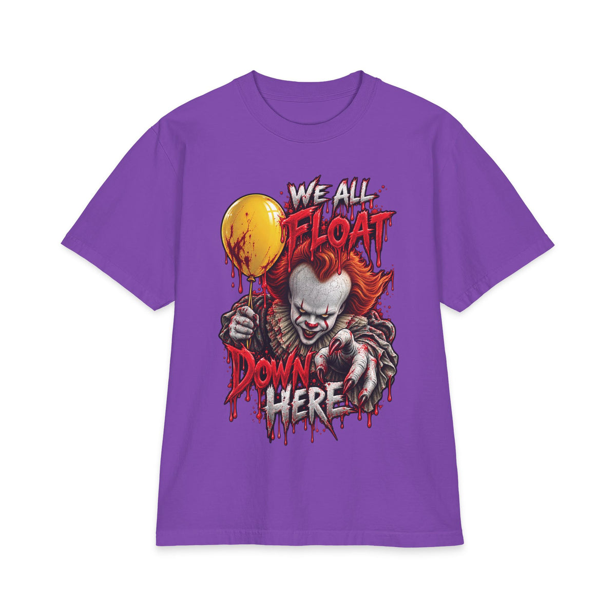 We All Float Pennywise clown horror T-Shirt | Halloween scary clown tee