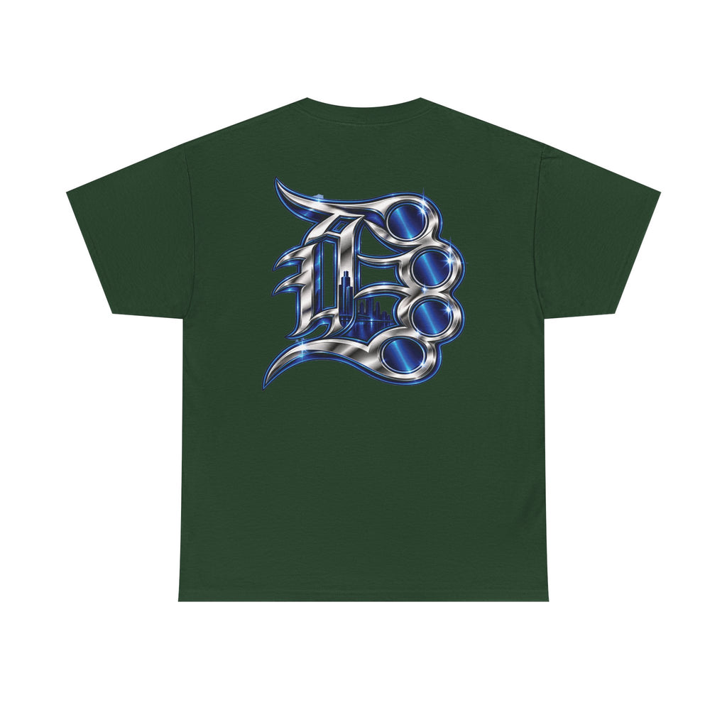Detroit Basketball Lion Graphic Tee | City Streetball Detroit D Logo