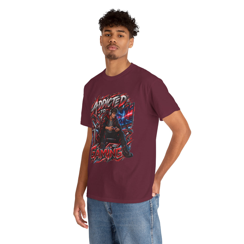 Addicted to Gaming Graphic T-Shirt