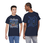 Detroit Basketball Lion Graphic Tee | Motor City D Old English Logo