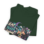 Eat Sleep Anime Gaming Repeat Video Game Graphic T-Shirt