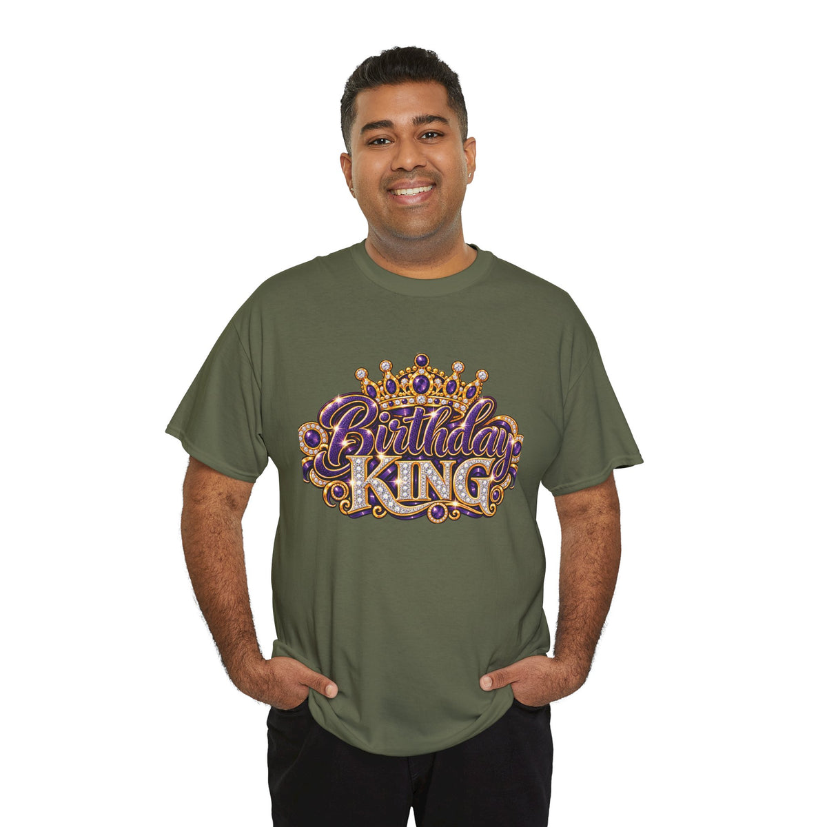 Birthday King Crown Graphic T-Shirt