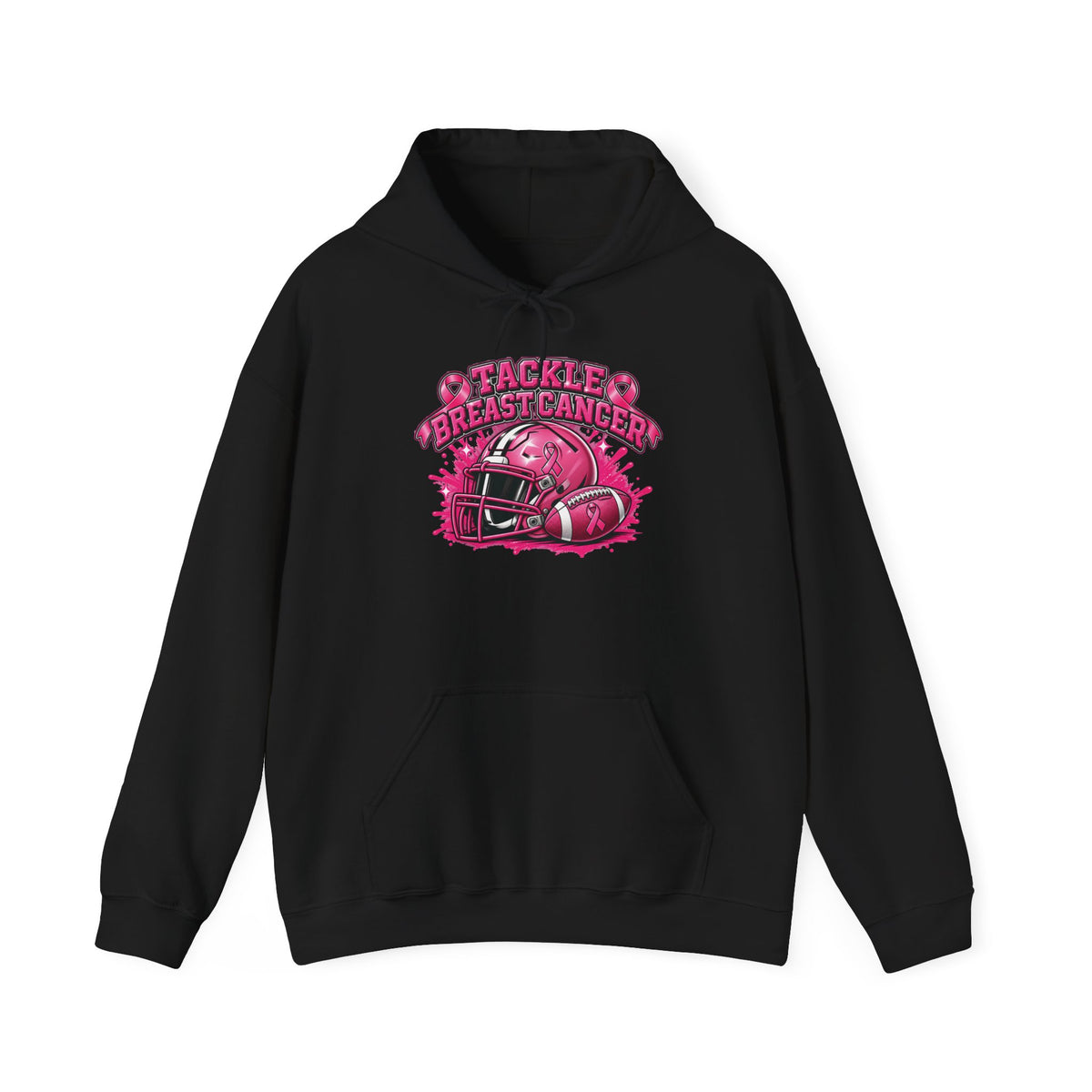 Tackle Breast Cancer Football Helmet Hoodie | Breast Cancer Awareness Sweatshirt