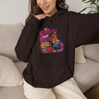 Shes Not Perfect Real AF hoodie | Retro Neon Girl Graphic Hoodie