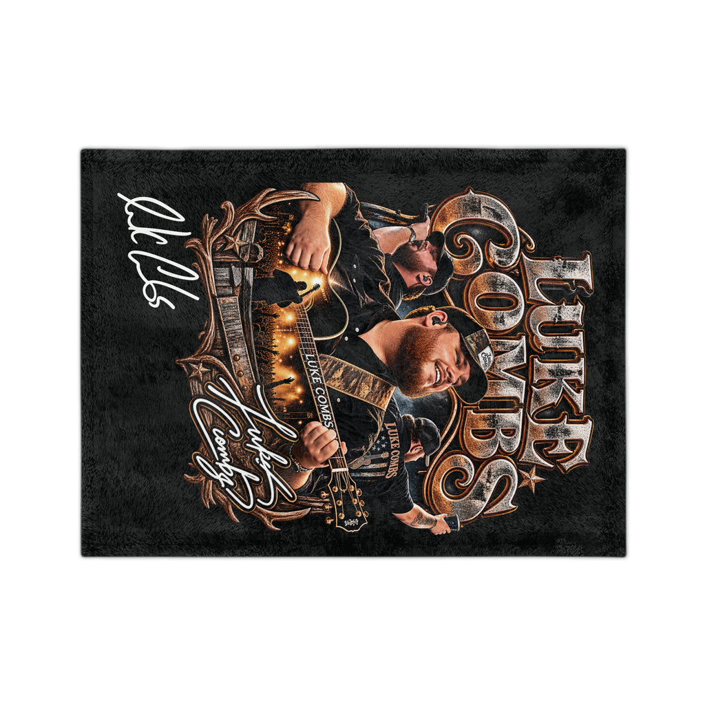 Combs Country Concert Collage Velveteen Blanket | Country Music Throw