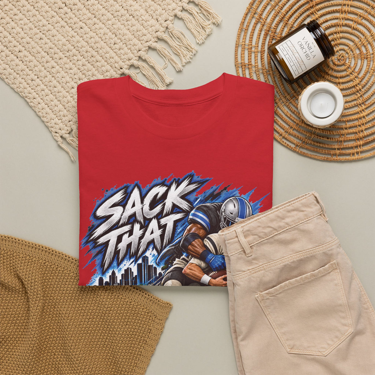 Sack That MF Lions football Graphic T-Shirt