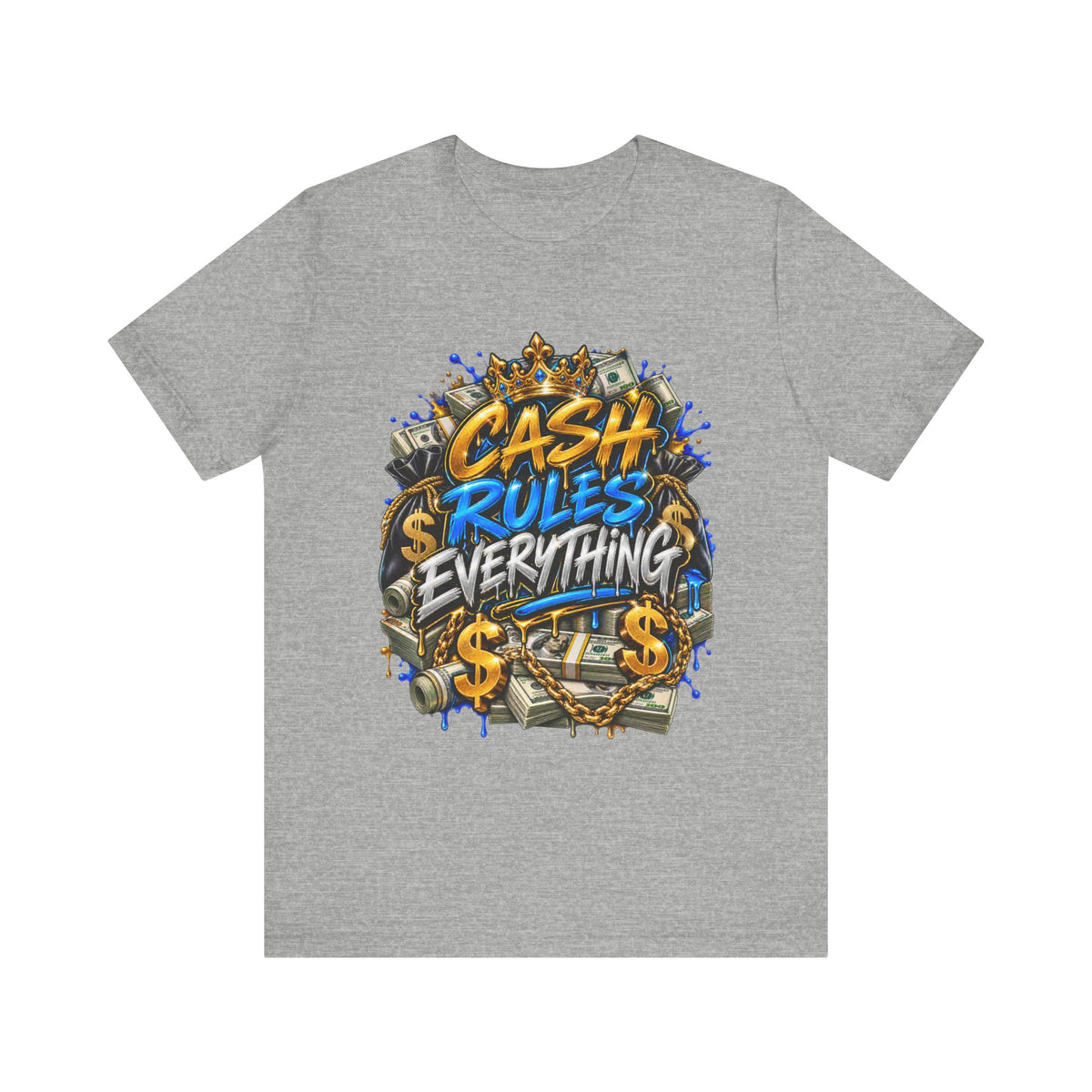 Cash Rules Everything Everything tee | Money Graffiti Streetwear T-Shirt