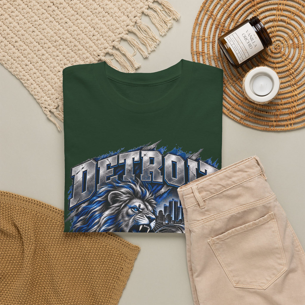 Detroit Football Lion Graphic Tee