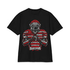 Motivational Football Helmet Player T-Shirt | Sports Words Typography, Power, Success