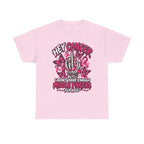 Hey Cancer middle finger ribbon T-Shirt | Breast Cancer Awareness