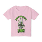 Stay Spooky Bruh toddler t-shirt | Skeleton hand graphic, Halloween kids top