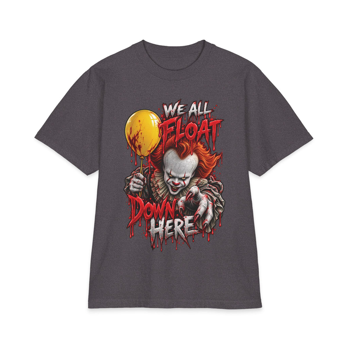 We All Float Pennywise clown horror T-Shirt | Halloween scary clown tee