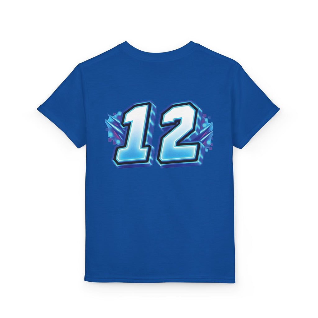 Fortnite Birthday Battle Begins Youth T-Shirt – Custom Number 12