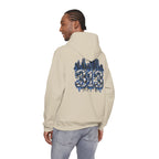 Detroit 313 Drip Skyline Hoodie | Graffiti Letter B Chest Design