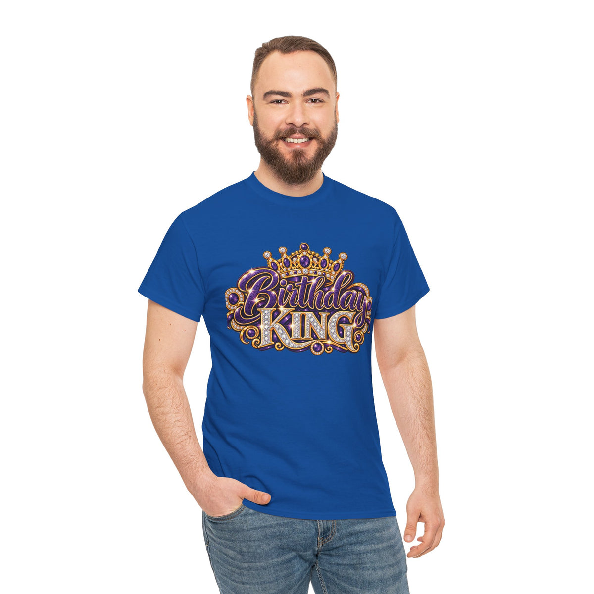 Birthday King Crown Graphic T-Shirt