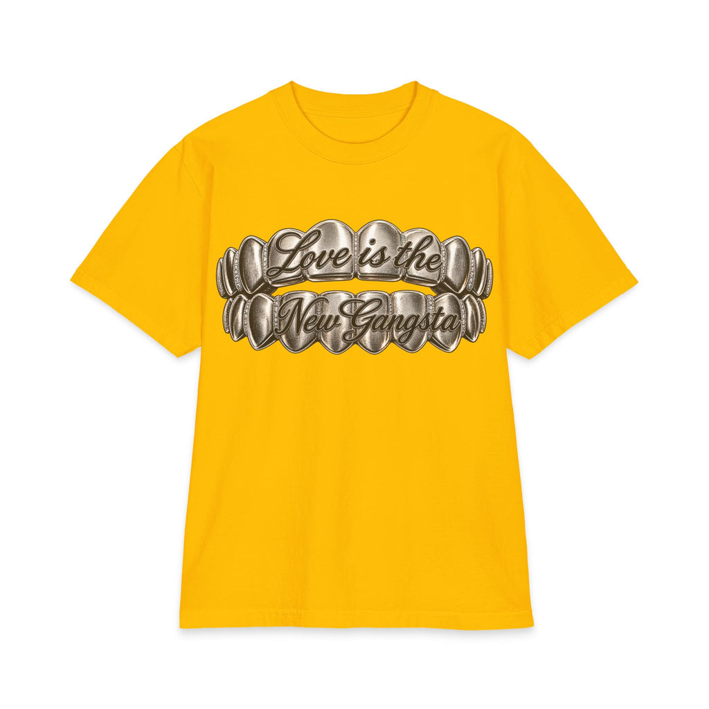 6lack Love Is the New Gangsta T-Shirt | Metallic Grillz Script, Back Number 6 Design