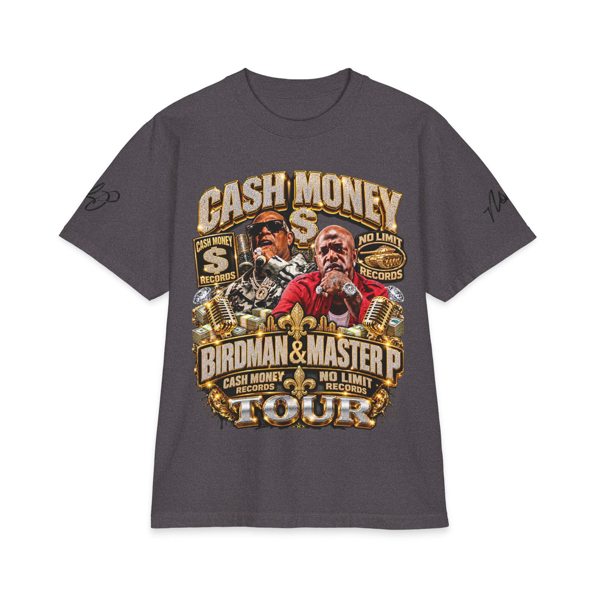Cash Money Birdman & Master P Tour T-Shirt | Rap Hip Hop Vintage Logo