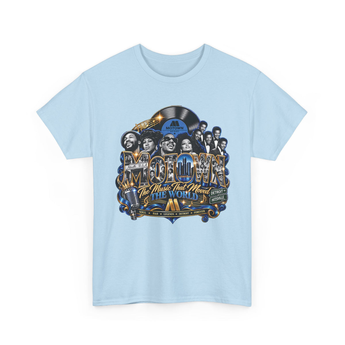 Motown Legends Tee | Detroit Graffiti Back