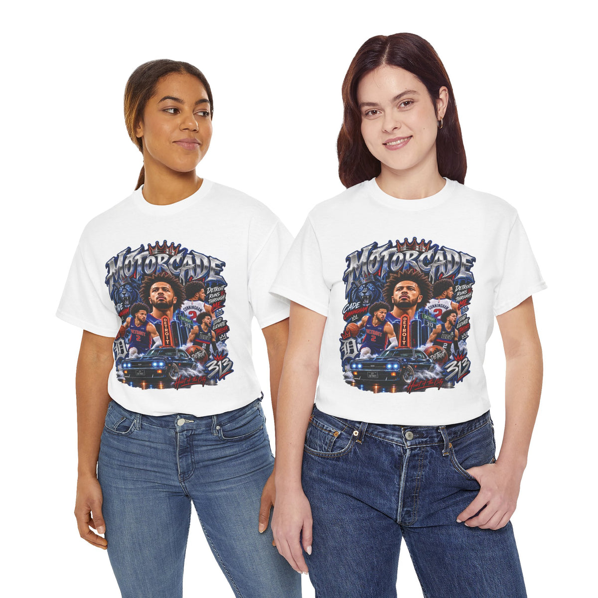 Motorcade Graphic Tee | Vintage Car Rally Illustration