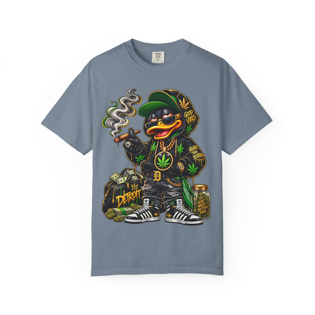 Weed Duck Character T-shirt | Smoking Duck Graphic Tee