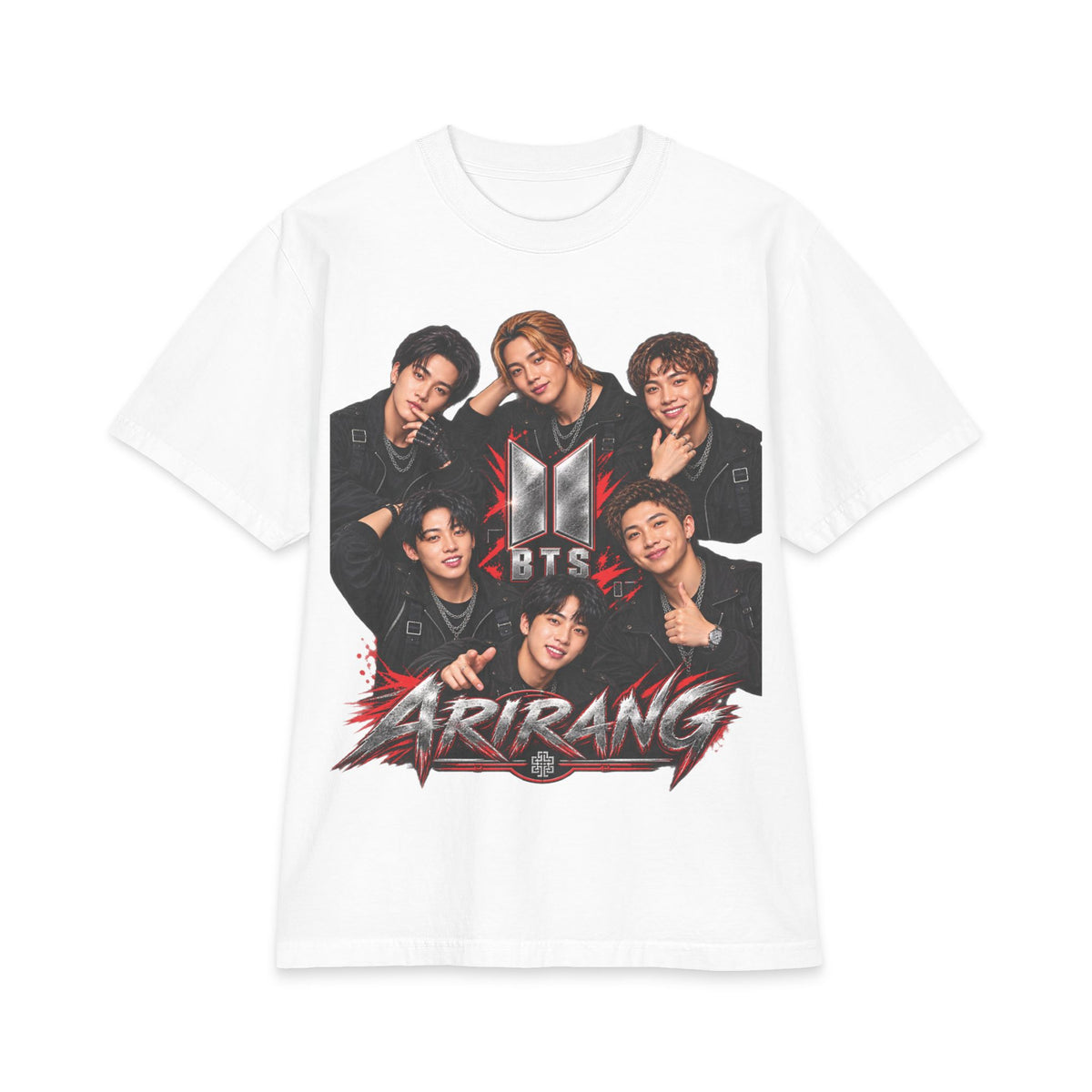 BTS K-Pop Band Portrait Tee | Graphic T-Shirt