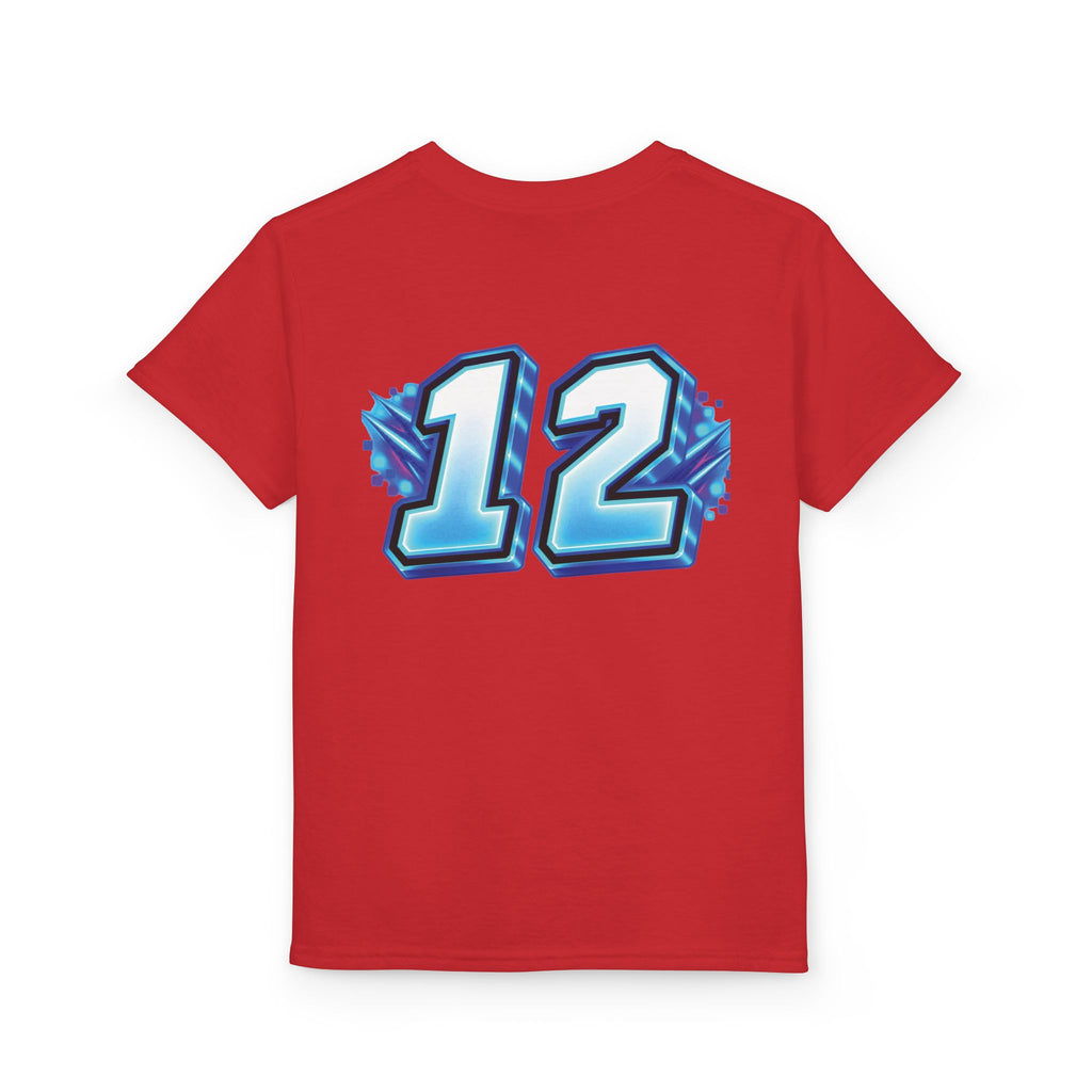 Fortnite Birthday Battle Begins Youth T-Shirt – Custom Number 12