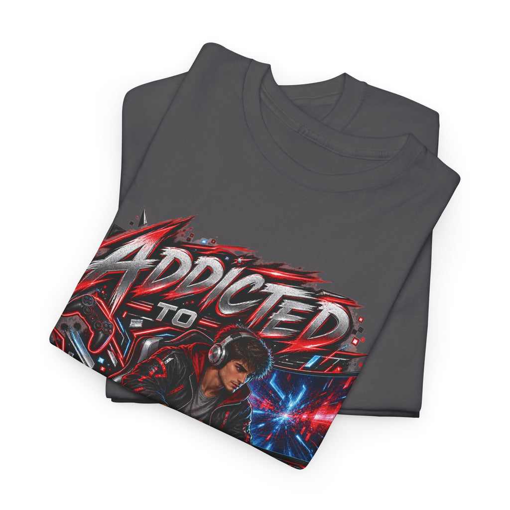 Addicted to Gaming Graphic T-Shirt