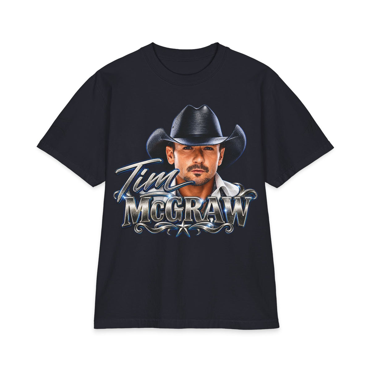 Country Singer Portrait McGraw Graphic Tee | Western Cowboy T-Shirt