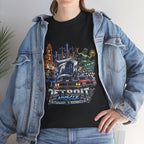 Detroit Skyline & Muscle Car T-Shirt | Motor City Icons, Fox Theatre, Vintage Auto