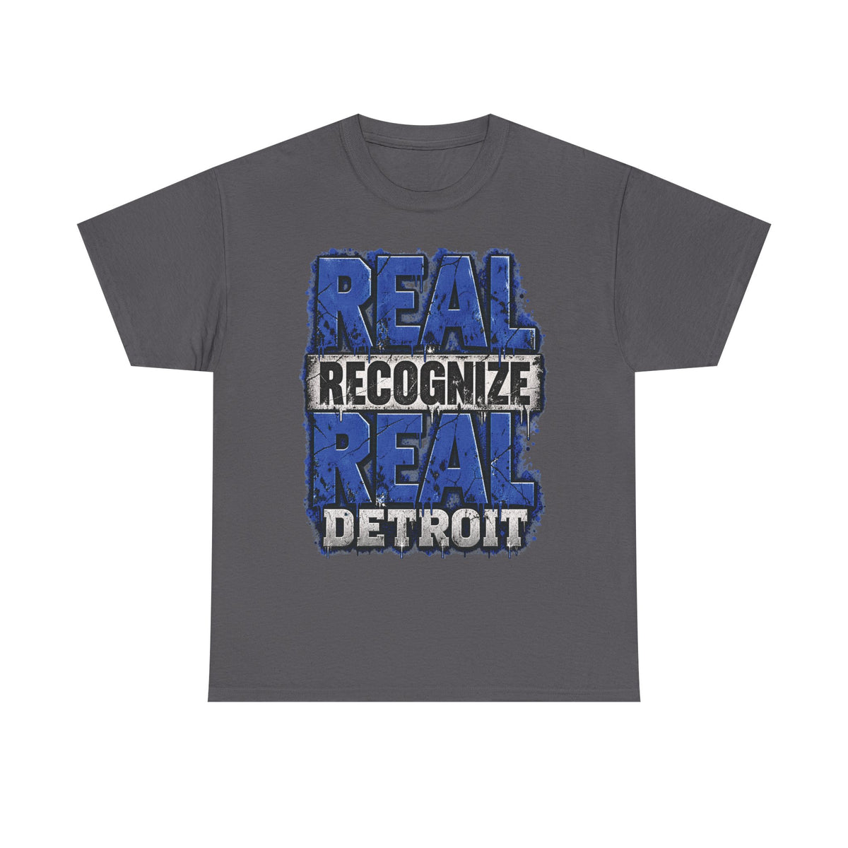 Real Recognize Real Detroit T-Shirt | Detroit Pride Tee, Urban Text Design