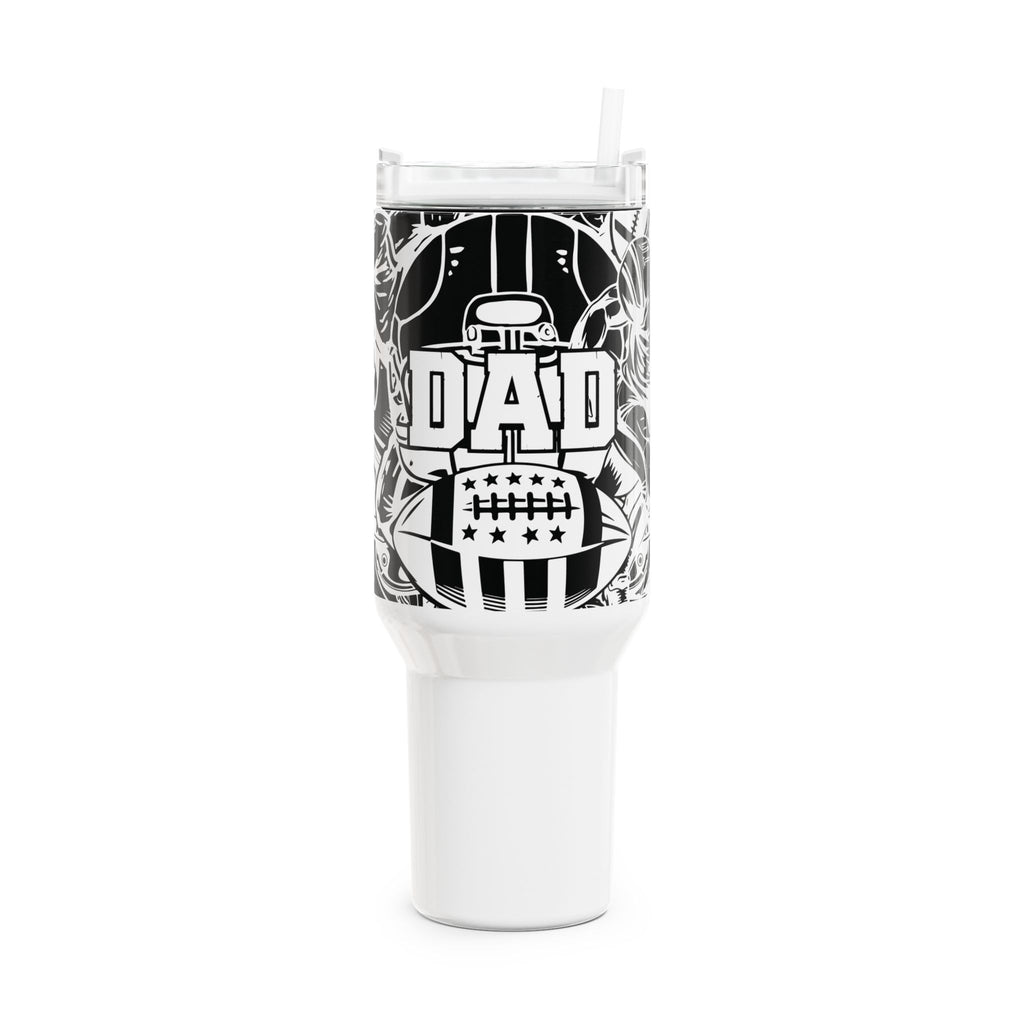 Football Dad Tumbler | 40oz Insulated Travel Mug