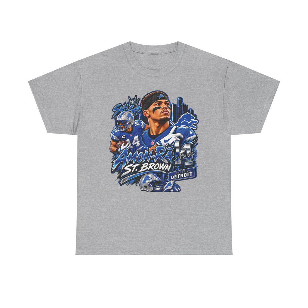 Amon-Ra St. Brown Detroit Football Tee | NFL Lions Player Graphic