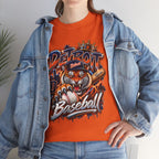 Detroit Tigers Tiger Baseball Tee | Vintage Mascot Detroit Baseball Shirt