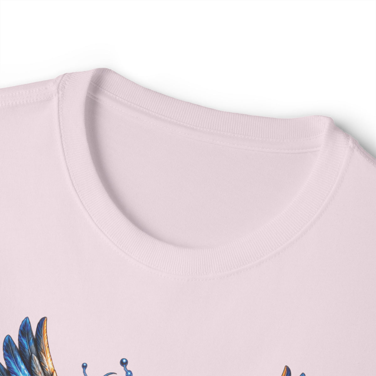 Dark Angel Illustration Tee | Winged Woman Graphic Shirt