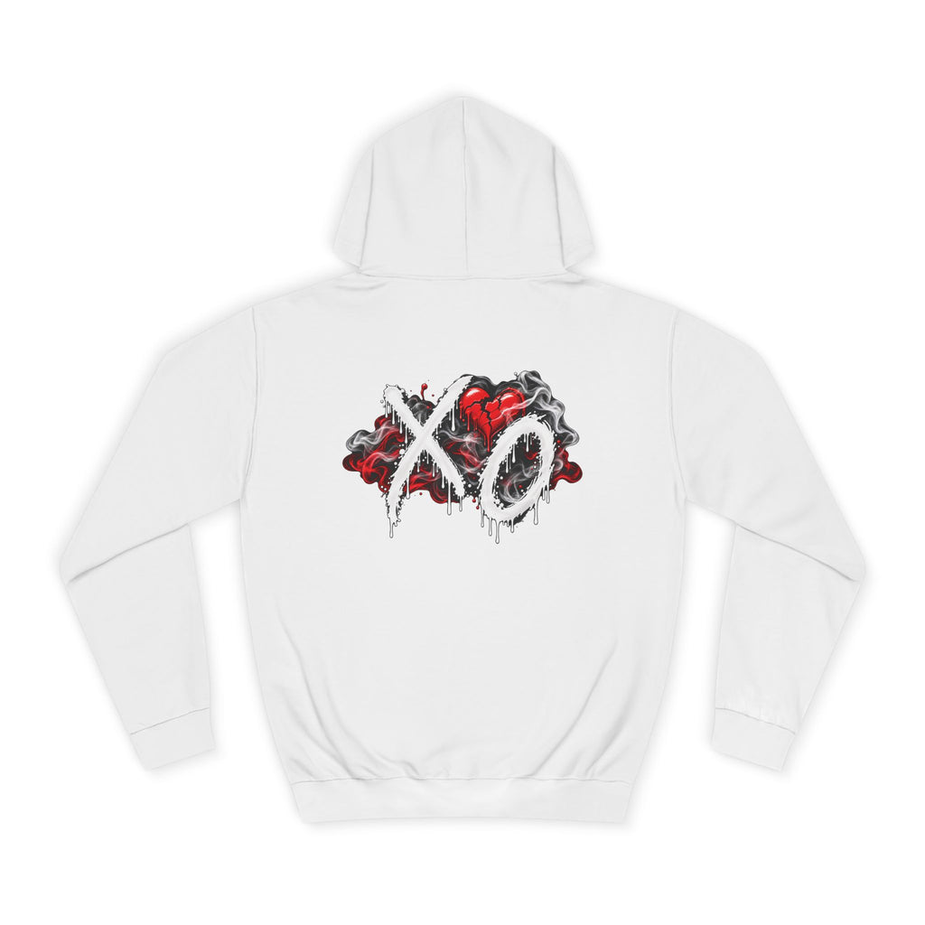 Weekend XO Heart Graffiti Hoodie | Red Blue Streetwear Graphic