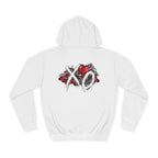 Weekend XO Heart Graffiti Hoodie | Red Blue Streetwear Graphic