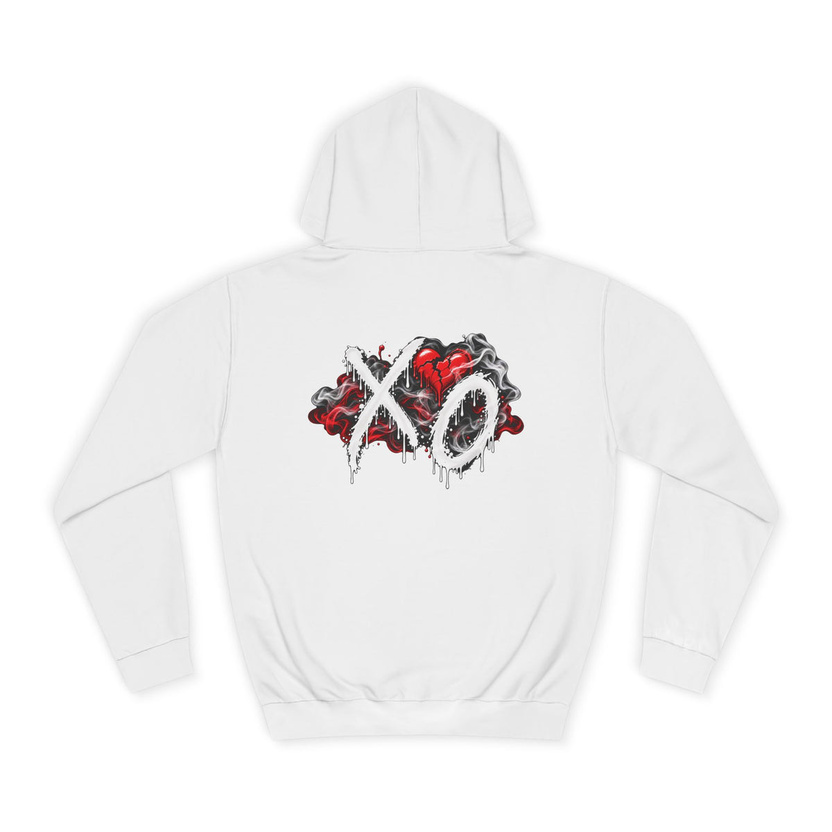 Weekend XO Heart Graffiti Hoodie | Red Blue Streetwear Graphic