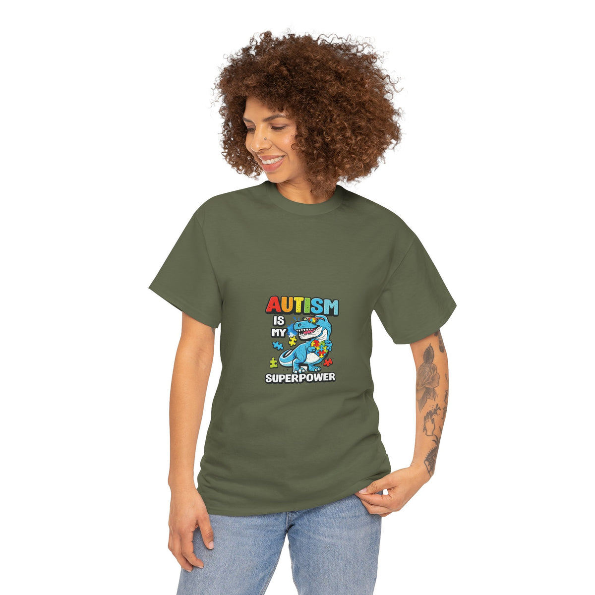 Autism Is My Superpower T-Shirt | Cute Shark Graphic Tee