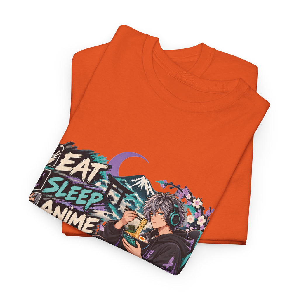 Eat Sleep Anime Gaming Repeat Video Game Graphic T-Shirt