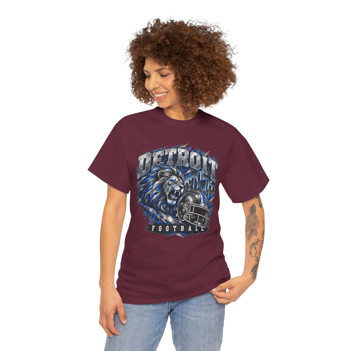 Detroit Football Lion Graphic Tee