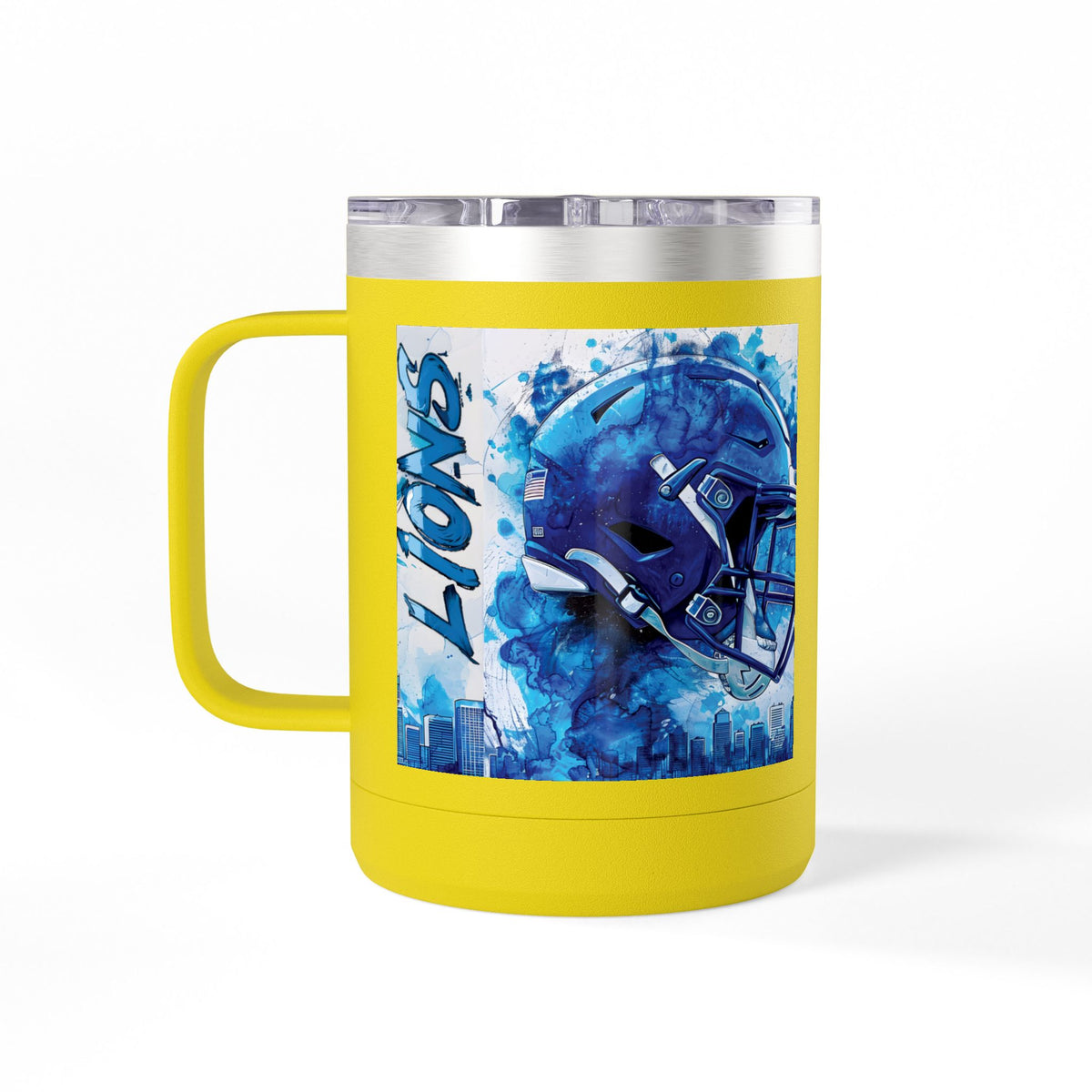 Blue Football Helmet Lions mug | 15oz Tumbler