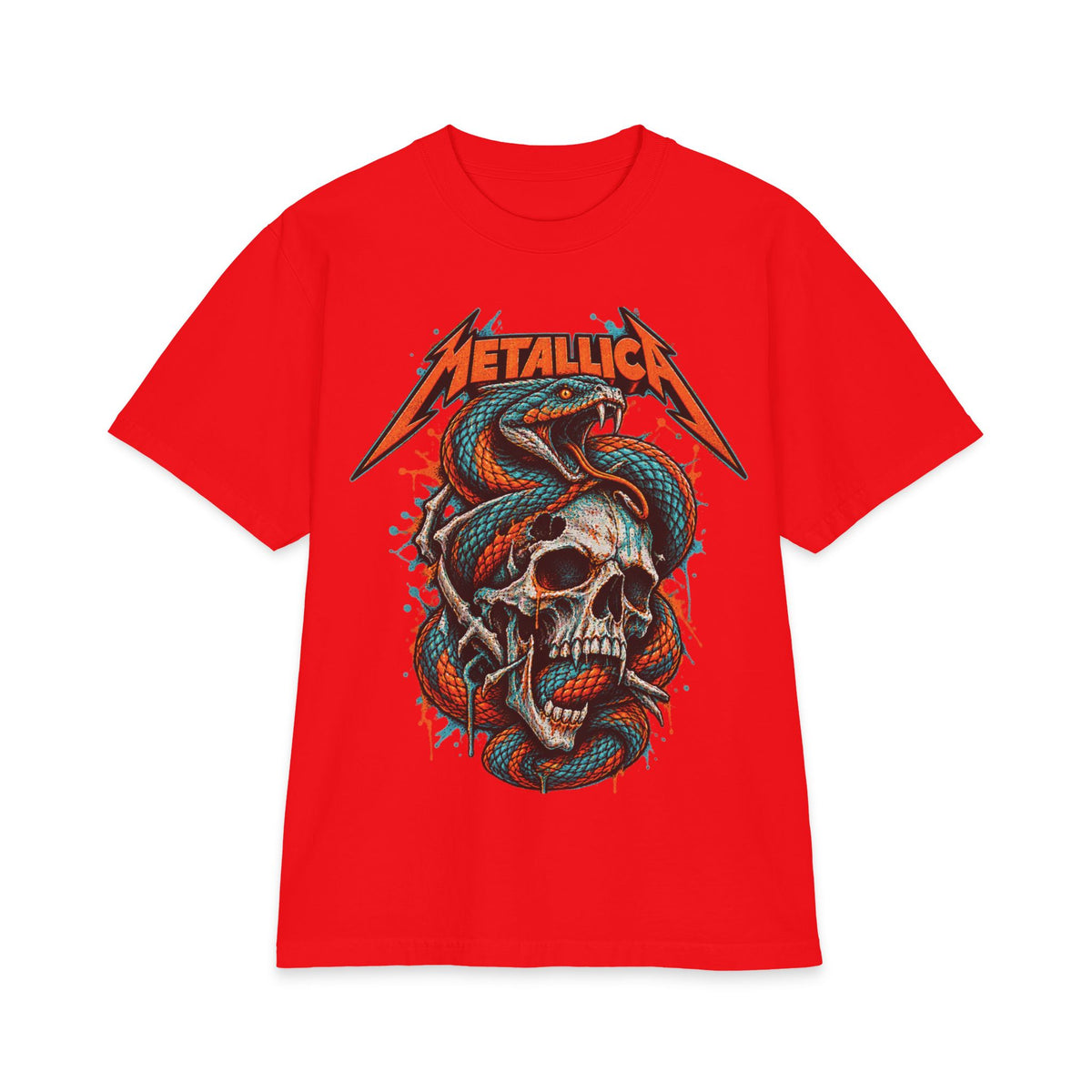 Metallica Snake and Skull T-Shirt | Band Graphic Tee