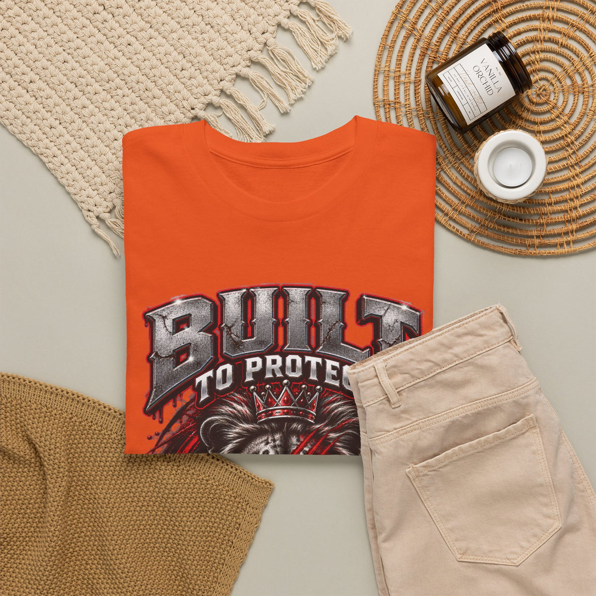 Built to Protect Her Peace Couples Graphic T-Shirt