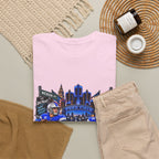 Detroit Football Graphic Tee | City Skyline, Players, Lions-Inspired Design