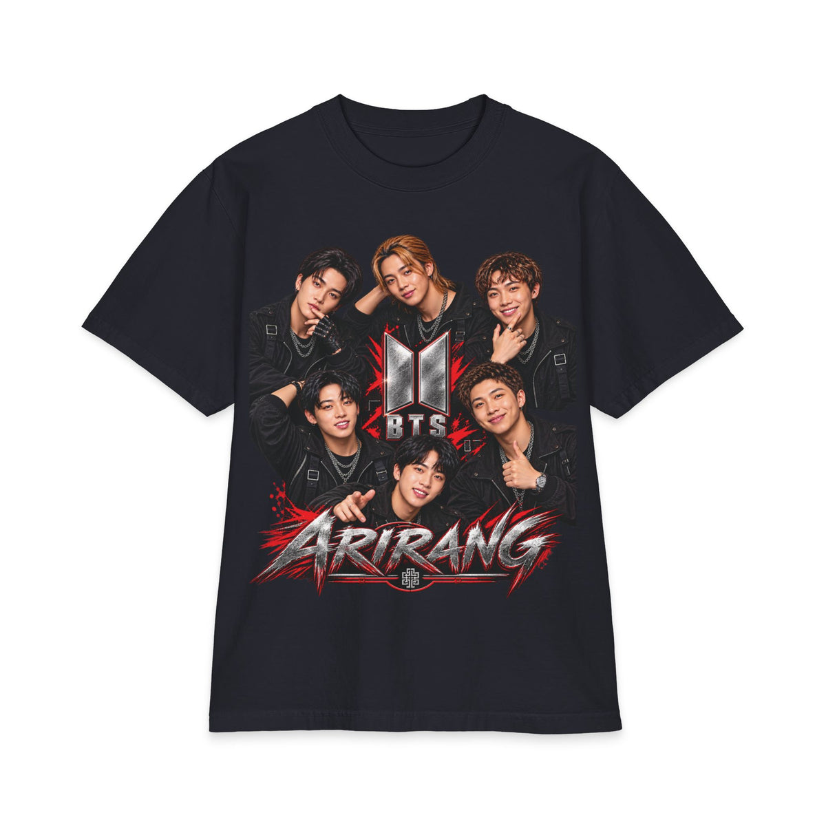BTS K-Pop Band Portrait Tee | Graphic T-Shirt