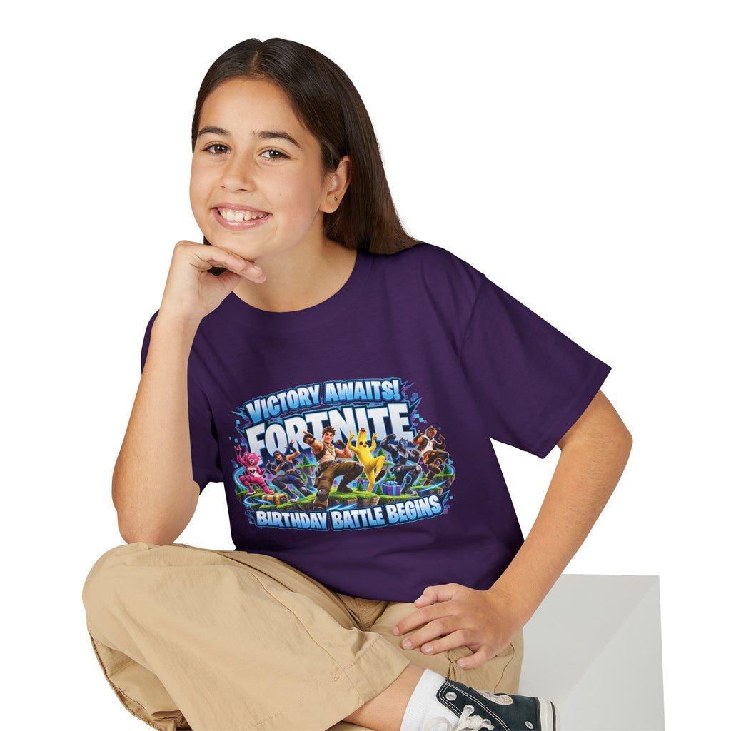 Victory Royale Fortnite Birthday Battle Begins Youth T-Shirt