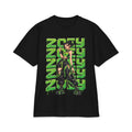 Zoey kpop Green Cyberpunk Anime Girl T-Shirt | Futuristic Streetwear Graphic Tee